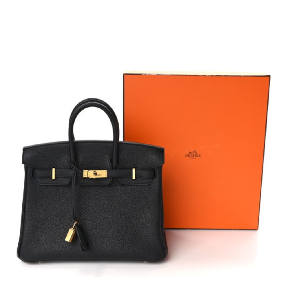 Hermes Togo Birkin 25 with Gold Hardware